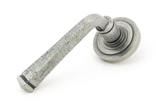 Load image into Gallery viewer, 49966 Pewter Avon Round Lever on Rose Set (Art Deco) - Unsprung
