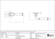 Load image into Gallery viewer, 49969 Black Regency Lever on Rose Set (Plain) - Unsprung
