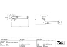 Load image into Gallery viewer, 49970 Black Regency Lever on Rose Set (Art Deco) - Unsprung
