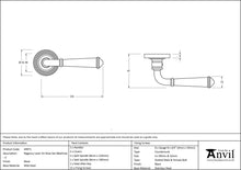 Load image into Gallery viewer, 49971 Black Regency Lever on Rose Set (Beehive) - Unsprung
