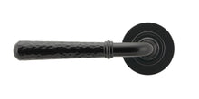 Load image into Gallery viewer, 49981 Black Hammered Newbury Lever on Rose Set (Plain) - Unsprung
