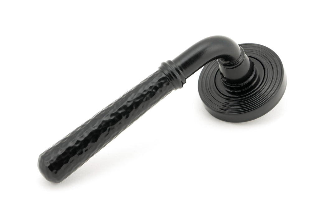 49983 Black Hammered Newbury Lever on Rose Set (Beehive) - Unsprung