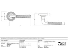 Load image into Gallery viewer, 49987 Matt Black Hammered Newbury Lever on Rose Set (Beehive) - Unsprung
