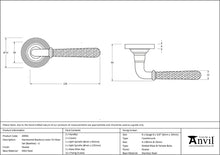 Load image into Gallery viewer, 49991 Pewter Hammered Newbury Lever on Rose Set (Beehive) - Unsprung
