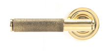 Load image into Gallery viewer, 49994 Aged Brass Brompton Lever on Rose Set (Art Deco) - Unsprung
