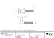 Load image into Gallery viewer, 50000 Polished Chrome Brompton Lever on Rose Set (Square) - Unsprung
