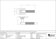 Load image into Gallery viewer, 50004 Polished Nickel Brompton Lever on Rose Set (Square) - Unsprung
