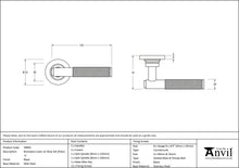 Load image into Gallery viewer, 50005 Black Brompton Lever on Rose Set (Plain) - Unsprung
