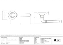 Load image into Gallery viewer, 50017 Aged Brass Newbury Lever on Rose Set (Plain) - Unsprung
