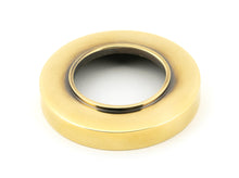 Load image into Gallery viewer, 50017 Aged Brass Newbury Lever on Rose Set (Plain) - Unsprung
