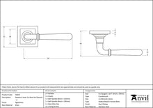 Load image into Gallery viewer, 50020 Aged Brass Newbury Lever on Rose Set (Square) - Unsprung
