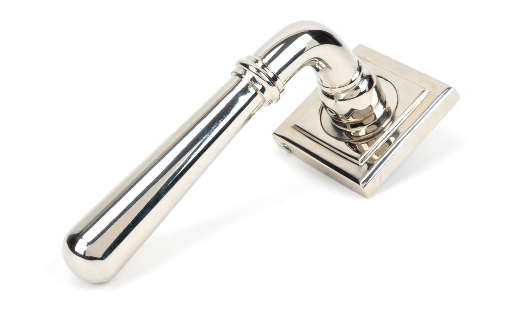 50028 Polished Nickel Newbury Lever on Rose Set (Square) - Unsprung