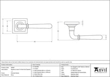 Load image into Gallery viewer, 50028 Polished Nickel Newbury Lever on Rose Set (Square) - Unsprung
