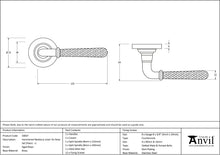 Load image into Gallery viewer, 50037 Aged Brass Hammered Newbury Lever on Rose Set (Plain) - Unsprung
