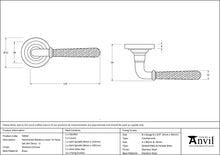 Load image into Gallery viewer, 50042 Pol. Chrome Hammered Newbury Lever on Rose Set (Art Deco) - Unsprung
