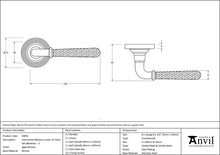 Load image into Gallery viewer, 50051 Aged Bronze Hammered Newbury Lever on Rose Set (Beehive) - Unsprung
