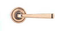Load image into Gallery viewer, 50062 Polished Bronze Avon Round Lever on Rose Set (Art Deco) - Unsprung
