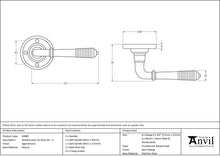 Load image into Gallery viewer, 50089 Aged Bronze Reeded Lever on Rose Set - Unsprung
