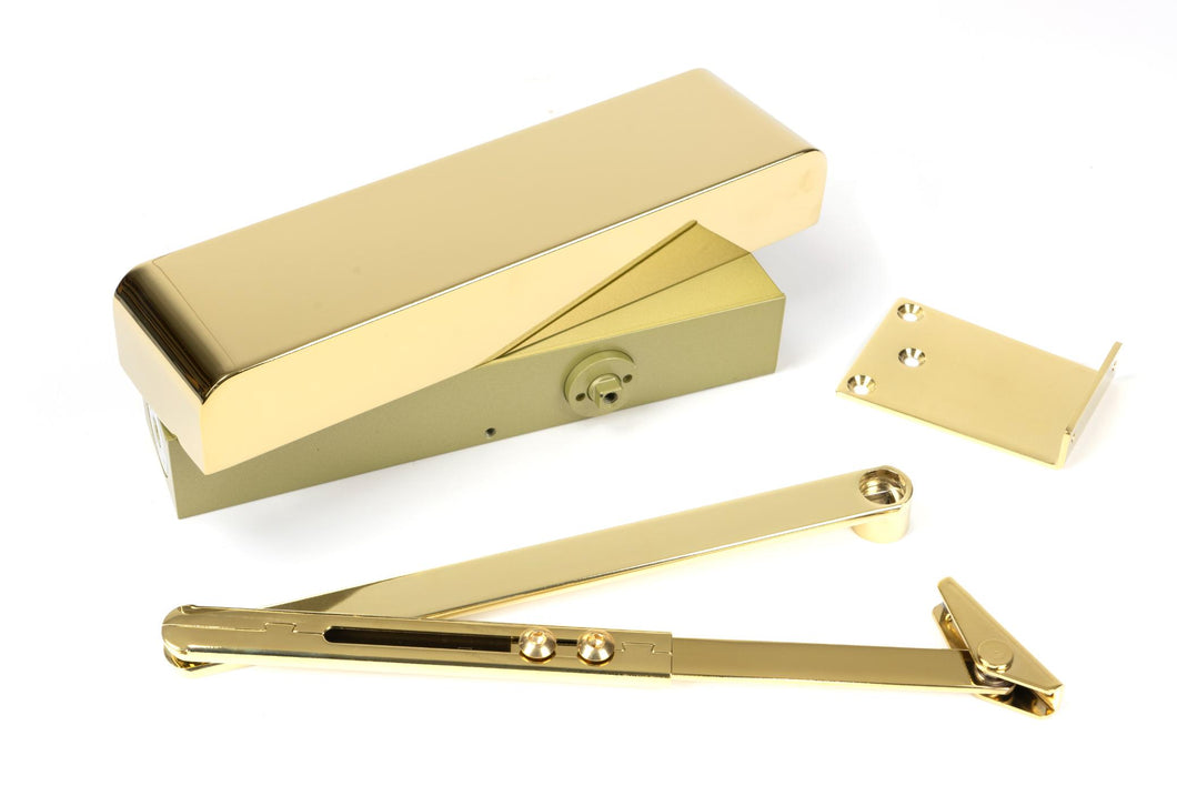 50108 Polished Brass Size 2-5 Door Closer & Cover