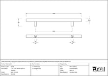 Load image into Gallery viewer, 50234 Satin SS (316) 1.5m T Bar Handle Bolt Fix 32mm Ø
