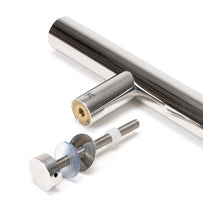 Load image into Gallery viewer, 50240 Polished SS (316) 0.6m T Bar Handle Bolt Fix 32mm Ø
