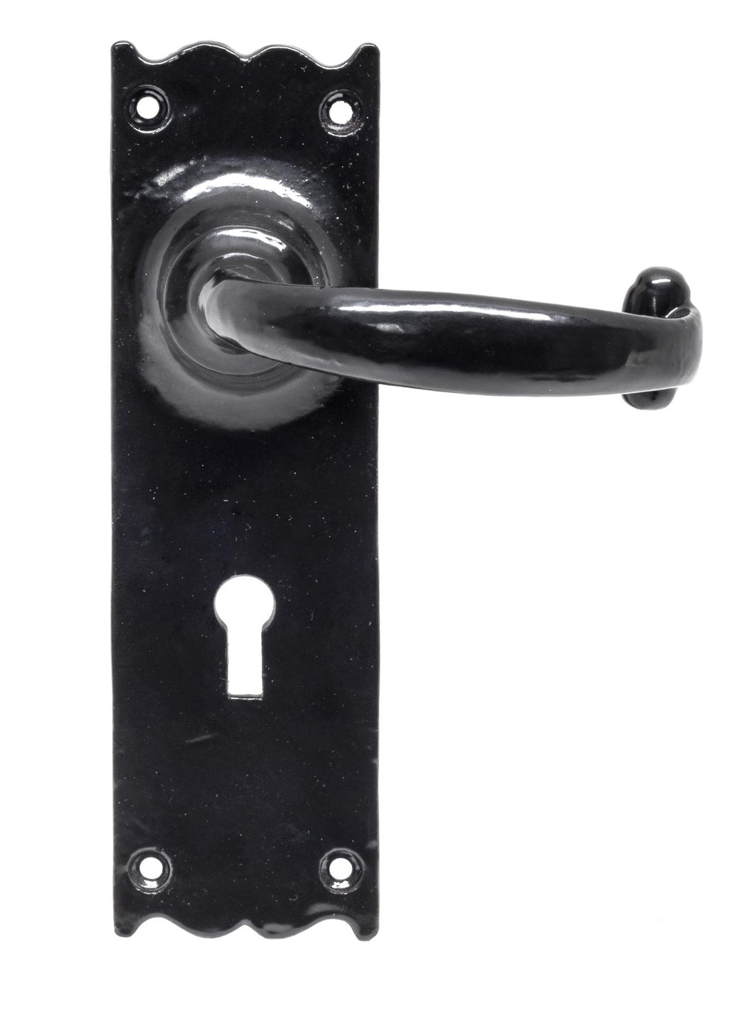 73106 Black Cottage Lever Lock Set