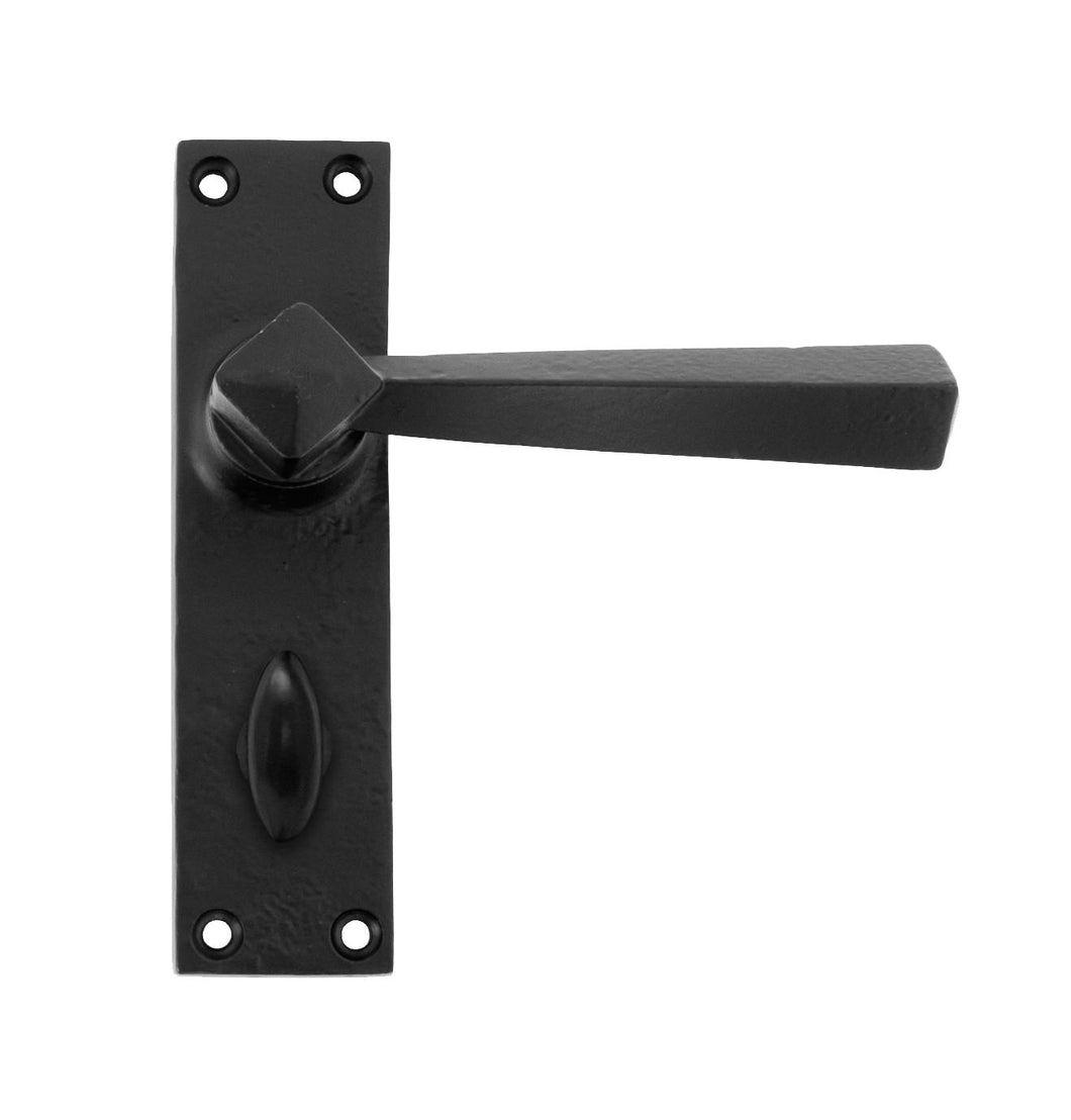 73111 Black Straight Lever Bathroom Set