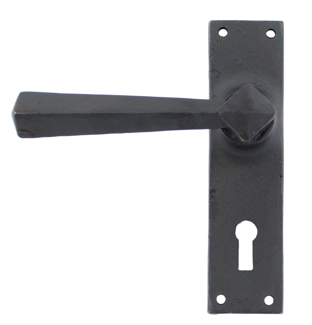 73113 Beeswax Straight Lever Lock Set