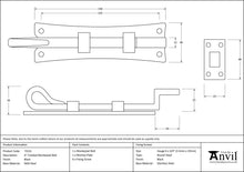 Load image into Gallery viewer, 73131 Black 6" Cranked Monkeytail Bolt
