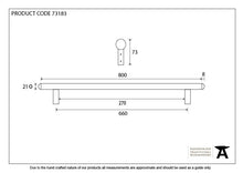 Load image into Gallery viewer, 73183 Beeswax 800mm Pull Handle
