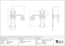 Load image into Gallery viewer, 83501 Natural Textured Curly Lever Latch Set
