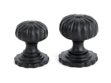 Load image into Gallery viewer, 83507 Black Flower Cabinet Knob - Small
