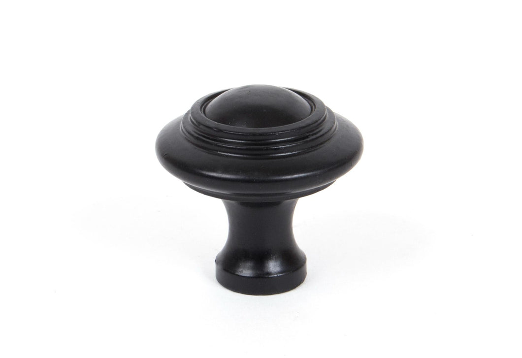 83513 Black Ringed Cabinet Knob - Large