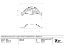 Load image into Gallery viewer, 83517 Natural Smooth 4&quot; Flower Drawer Pull
