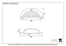 Load image into Gallery viewer, 83520 Natural Smooth 3&quot; Flower Drawer Pull
