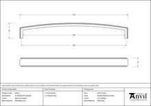 Load image into Gallery viewer, 83532 Natural Smooth 9&quot; Ribbed Pull Handle
