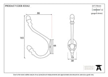 Load image into Gallery viewer, 83542 Black 6 1/2" Hat &amp; Coat Hook
