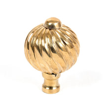 Load image into Gallery viewer, 83550 Polished Brass Spiral Cabinet Knob - Small
