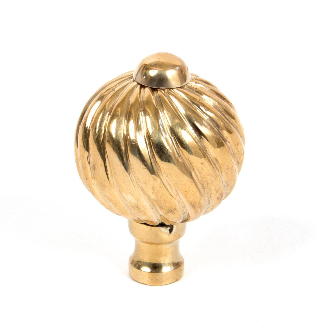 83550 Polished Brass Spiral Cabinet Knob - Small