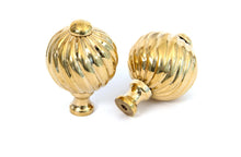 Load image into Gallery viewer, 83550 Polished Brass Spiral Cabinet Knob - Small
