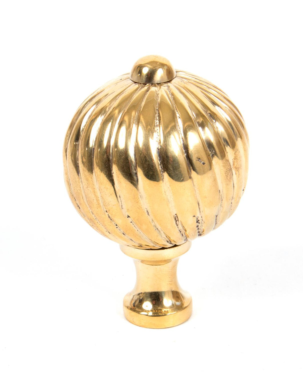 83552 Polished Brass Spiral Cabinet Knob - Large