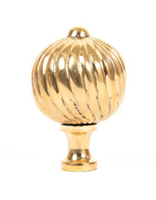 Load image into Gallery viewer, 83552 Polished Brass Spiral Cabinet Knob - Large

