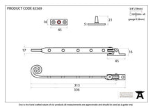 Load image into Gallery viewer, 83569 Aged Brass 12&quot; Monkeytail Stay
