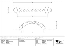 Load image into Gallery viewer, 83665 Beeswax 7&quot; Twist Pull Handle
