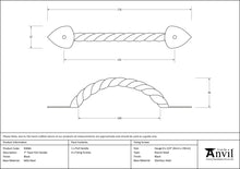 Load image into Gallery viewer, 83666 Black 7&quot; Twist Pull Handle
