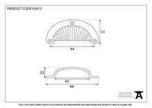 Load image into Gallery viewer, 83673 Beeswax 3&quot; Flower Drawer Pull
