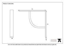 Load image into Gallery viewer, 83780 Black 6'' x 6'' Plain Shelf Bracket
