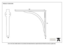 Load image into Gallery viewer, 83784 Black 10'' x 7'' Curved Shelf Bracket
