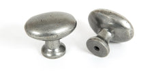 Load image into Gallery viewer, 83787 Pewter Oval Cabinet Knob
