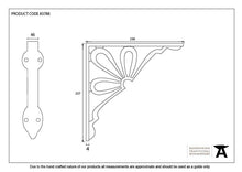 Load image into Gallery viewer, 83788 Black 9" x 9'' Flower Shelf Bracket

